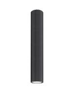 Sollux Karbon SL.1571 zwart geribbelde plafondlamp