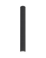Sollux Karbon SL.1572 zwart geribbelde plafondlamp