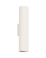 Sollux Karbon SL.1596 beige geribbelde updown wandlamp