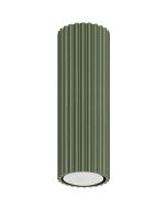 Sollux Karbon SL.1607 olijfgroene geribbelde plafondlamp