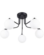 Sollux Astral SL.1663 zwarte plafondlamp met vijf bollen