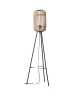 Brilliant Woodrow 93776/20 zwarte tripod met grote naturel bamboe kap
