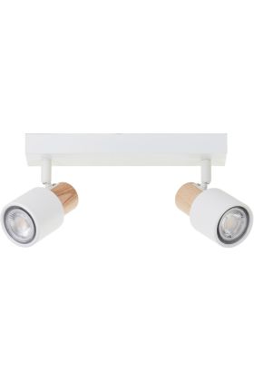 Brilliant Pini 10146/75 wit met houten spot