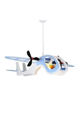 Hanglamp Vliegtuig Joe blauw