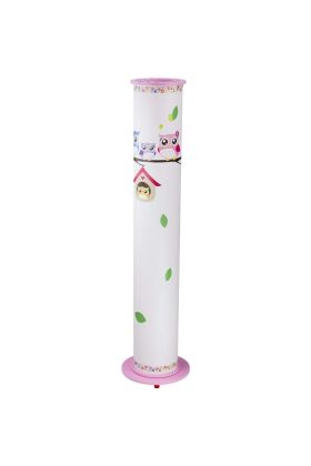 Vloerlamp Uilen familie Roze
