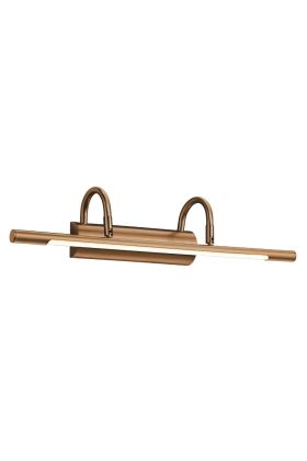 Trio Cuadro 225210104 bronskleurige schilderijlamp met twee beugels en verstelbare lichtbuis
