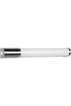 Trio Piera 284074206 chromen halfronde spiegellamp van 40cm met stopcontact en schakelaar, horizontaal