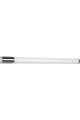 Trio Piera 284077906 chromen halfronde spiegellamp van 79cm met stopcontact en schakelaar, horizontaal