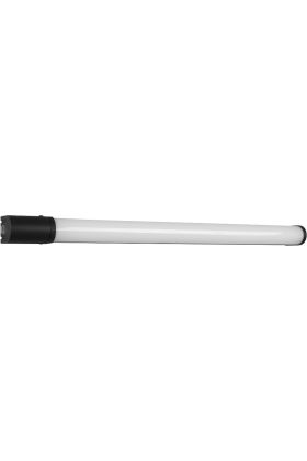 Trio Piera 284077932 mat zwarte halfronde spiegellamp van 79cm met stopcontact en schakelaar, horizontaal