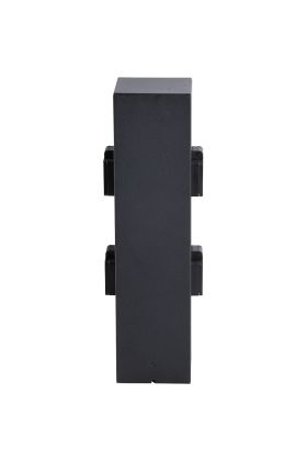 Tuinstopcontact 4 wcd zwart 40cm