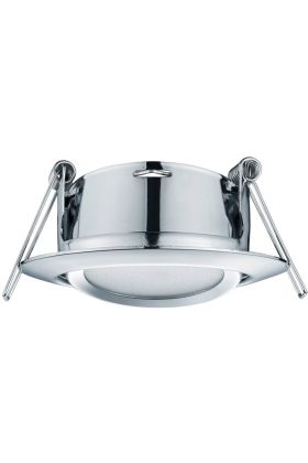 Trio Rila 650310106 chromen kantelbare inbouwspot met geïntegreerde LED achter mat glas
