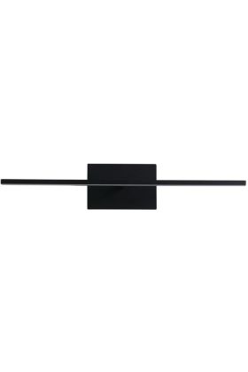 Schilderijlamp Amalfi zwarte schilderijlamp met kantaalbaar LED balkje van 61cm