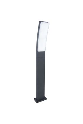 Lutec Kira 7288902118 antraciet grijze sokkellamp in 4000K