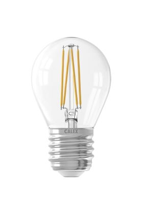 1101004300 8712879152309 Calex Kogel P45 Helder Straight filament 220-240V 4.5W 470lm 2700K E27 Dimbaar met LED dimmer
