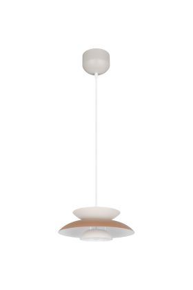 Reality Amarila zwarte metalen hanglamp van 25cm in diameter met drie schaalvormige elementen