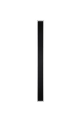 Searchlight Bordo zwarte langwerpige wandlamp voor buiten van 90cm lang met LED langs de zijden
