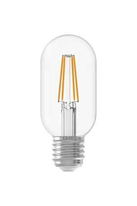 1101010300 8712879163411 Calex Buis T45 Helder Straight filament E27 4.5W 470LM 2700K 220-240V Dimbaar