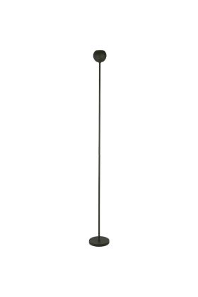 Searchlight Eindhoven EU1014BK zwarte uplighter met klein zwart bolletje met GU10 lamp naar boven gericht