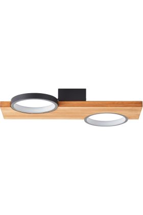 Brilliant Cheesy G99936/76 houten plafondlamp