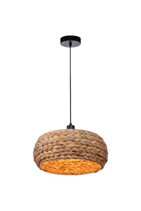 Freelight Tessa H2140H landelijke hanglamp met kap van zeegras