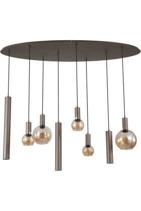 Hanglamp Lyon koffie 140cm