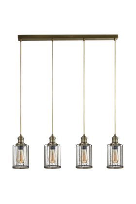 Hanglamp Pipes brons 77cm