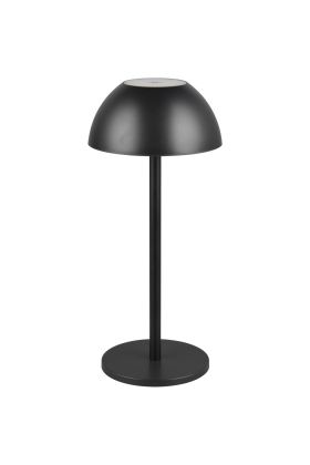 Reality Ricardo R54106132 zwarte tafellamp van metaal op batterijen met LED licht naar boven en beneden