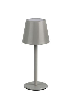 Reality Diaz R55961177 grijze oplaadbare tafellamp voor buiten met licht venster naar boven en beneden