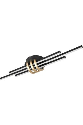 Plafondlamp Cinto zwart 81cm