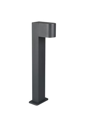 Trio Roya 504260242 antracietgrijze sokkellamp met GU10 spot naar beneden