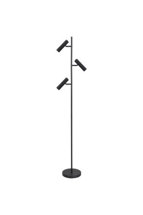 Freelight Undici S3703Z zwarte vloerlamp met drie spotjes voor 35mm GU10 lampen